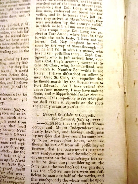 1777 Magazine Surrender of Fort Ticonderoga - 5