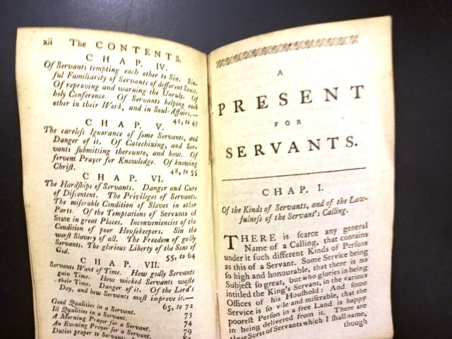 1778 A Present for Servants from Their Ministers Masters - 2