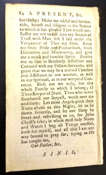 1778 A Present for Servants from Their Ministers Masters - 3