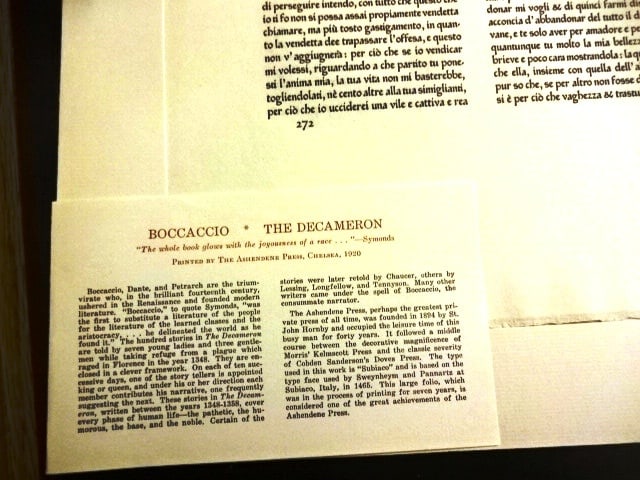 Ashendene Press Fine Printed Leaf Decameron - 2