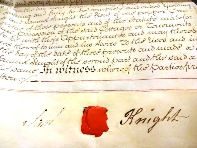 1821 Large English Vellum Indenture Seals - 3