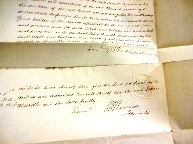 1756 Three Manuscript manor Documents Edmonton Middlesex - 3