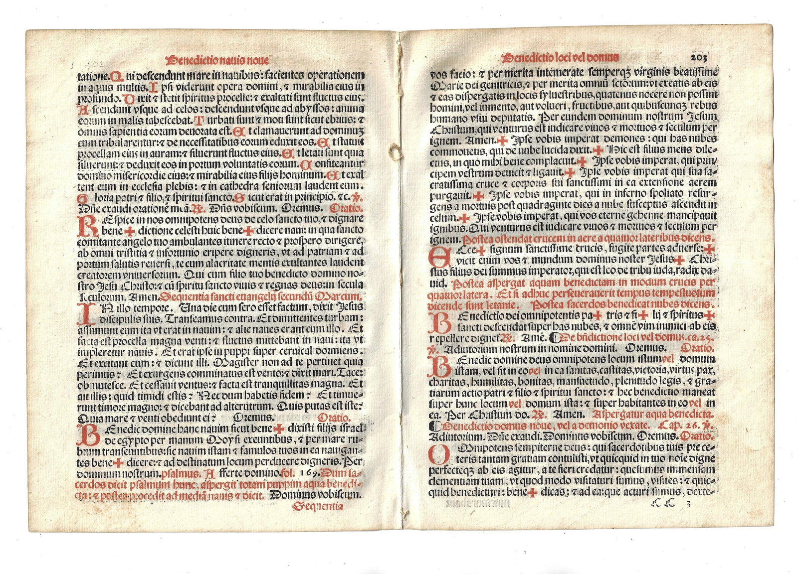 1567 Bifolium Catholic Prayers Red and Black - 2