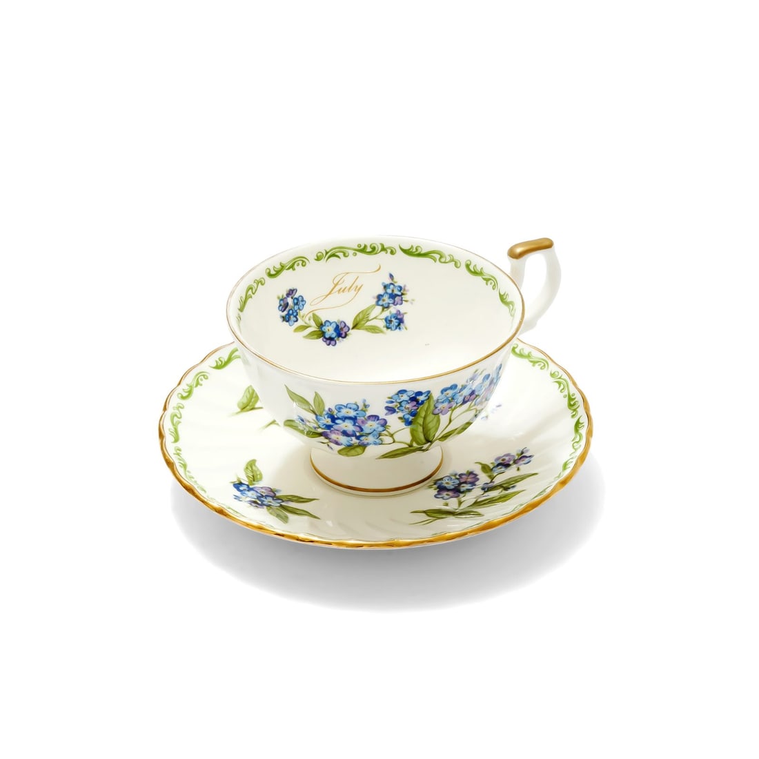 Fine Bone China Teacup and Saucer - 5
