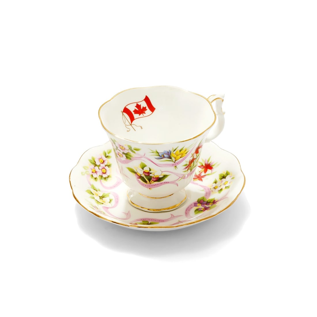 Bone Chine Teacup and Saucer - 5