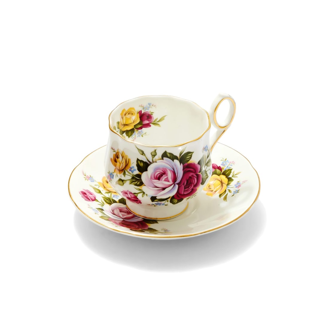 Fine Bone China Teacup and Saucer - 5