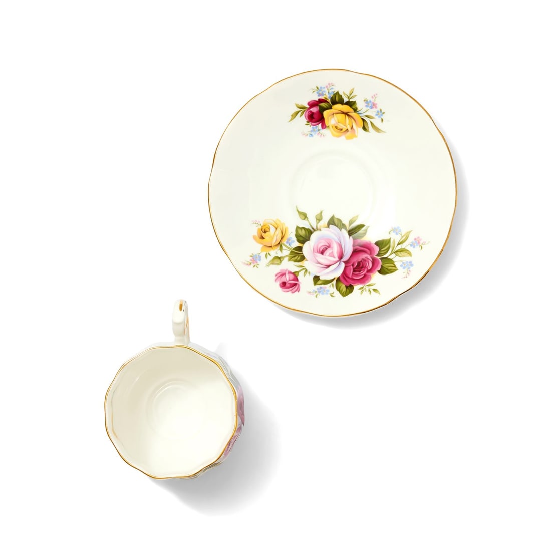 Fine Bone China Teacup and Saucer - 6