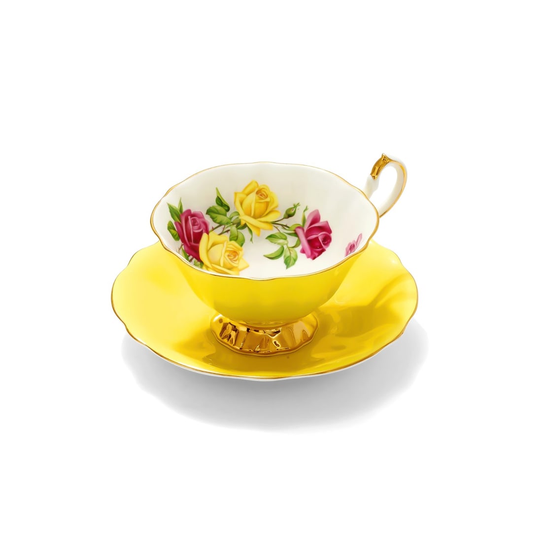 Queen Anne Bone China Teacup and Saucer - 5