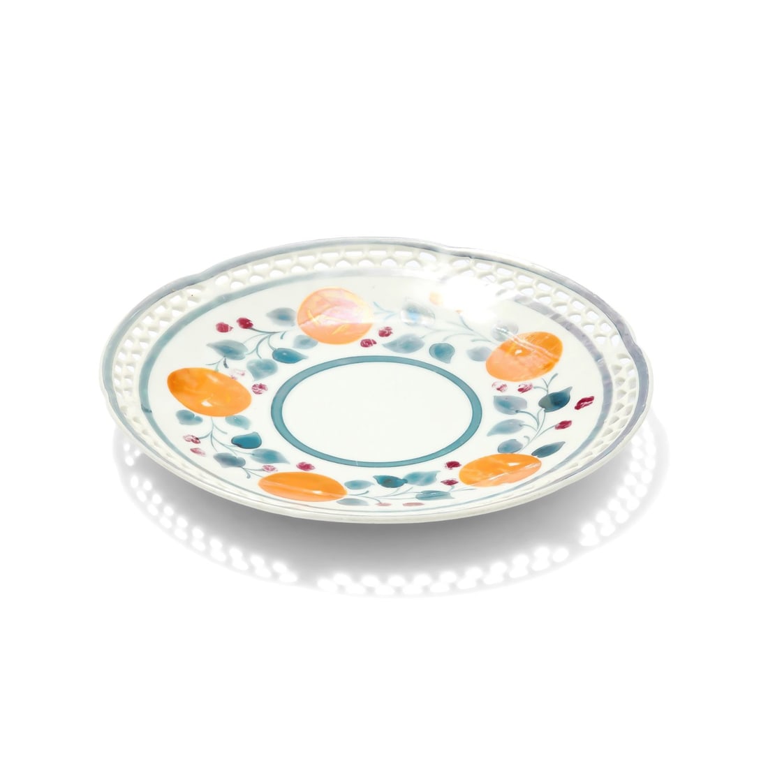 Plate with Reticulated Rim - 3