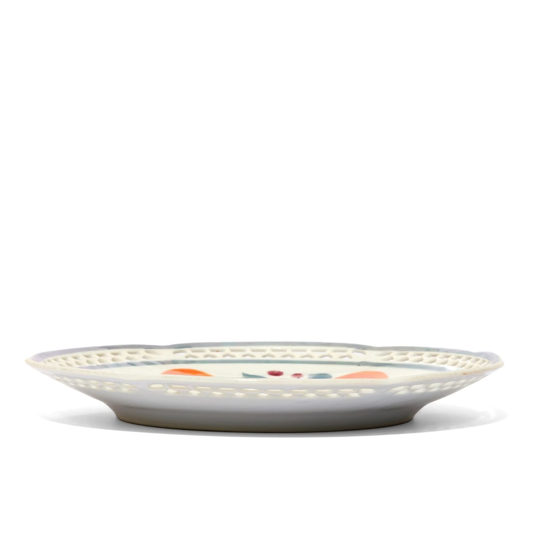 Plate with Reticulated Rim - 4