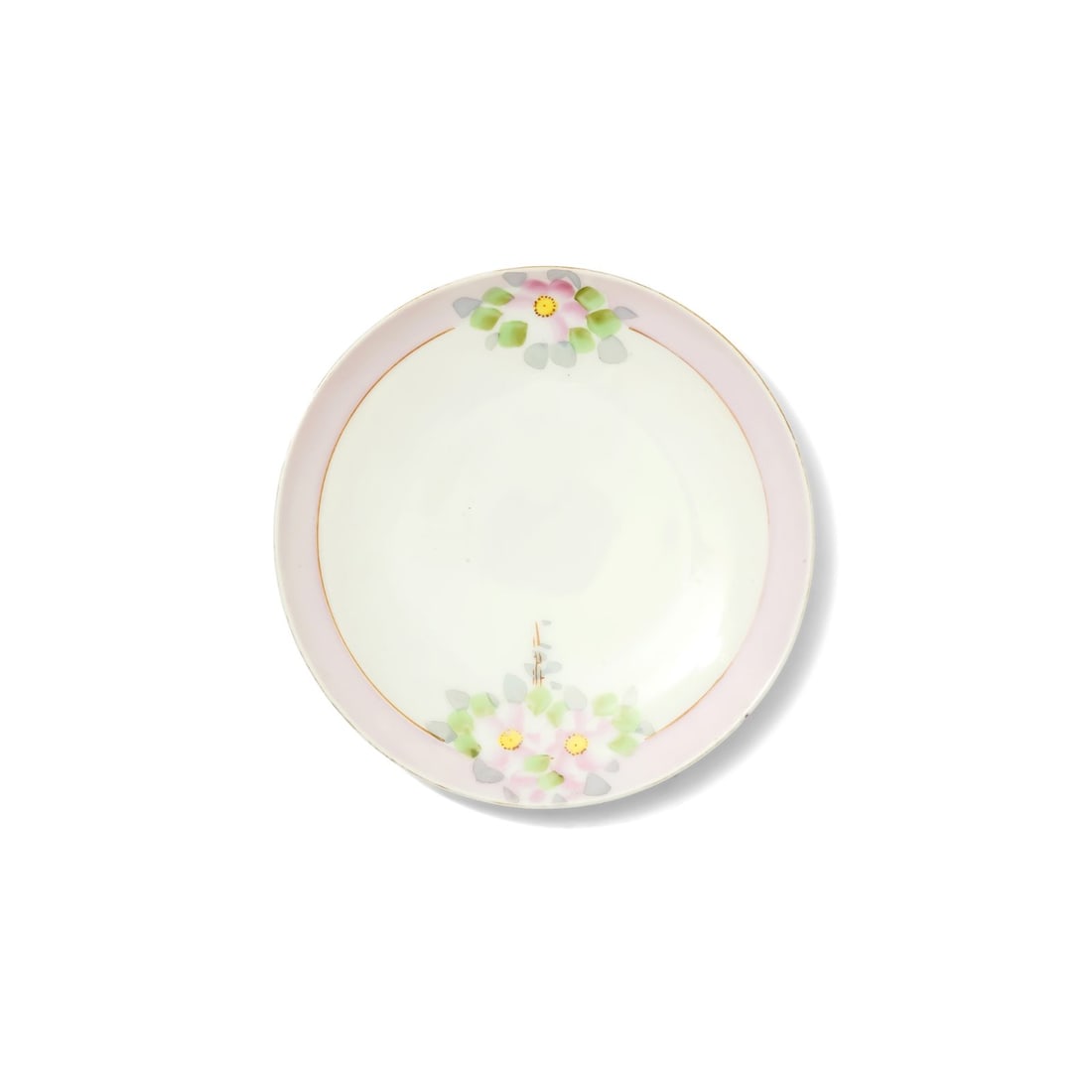 Plate with Floral Motifs: This elegant plate features a delicate design with floral motifs. Disclaimer: This item is offered for sale as a pre-owned, vintage, antique, estate, or consigned item. We do not manufacture this