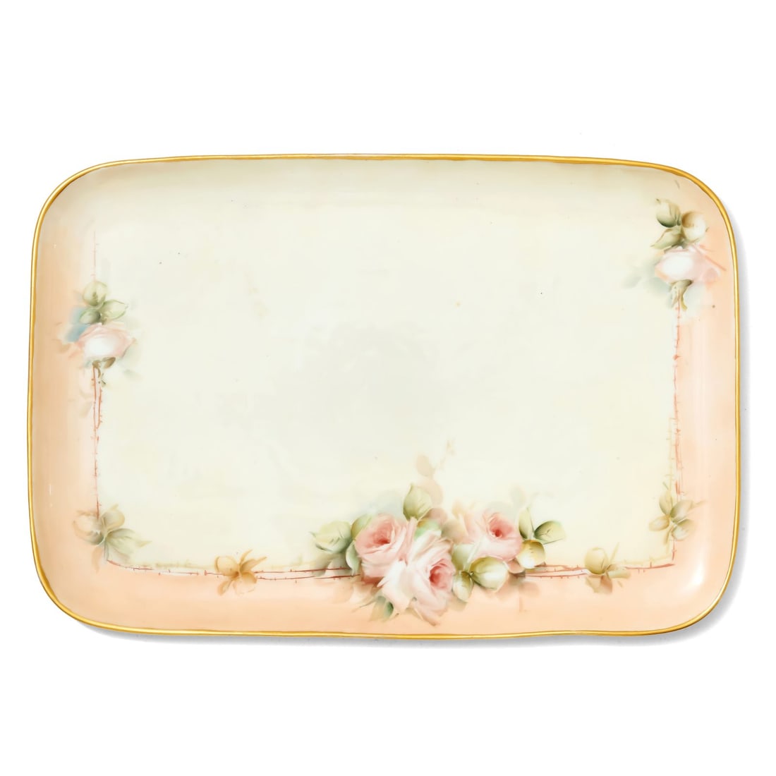 Tray with Rose Design - 2