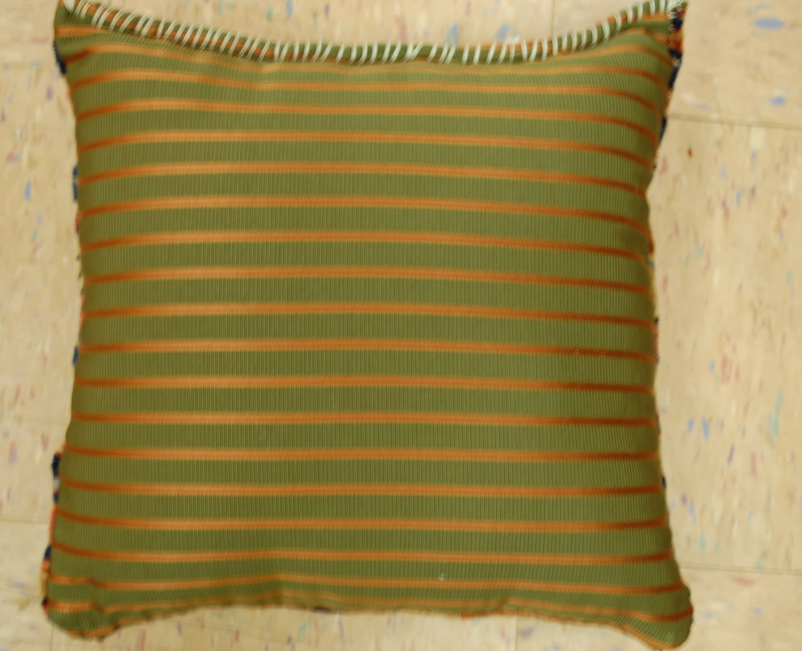 Hand-Made antique rug Pillow Cushion Rug 1'2" x 1' 8" - 3