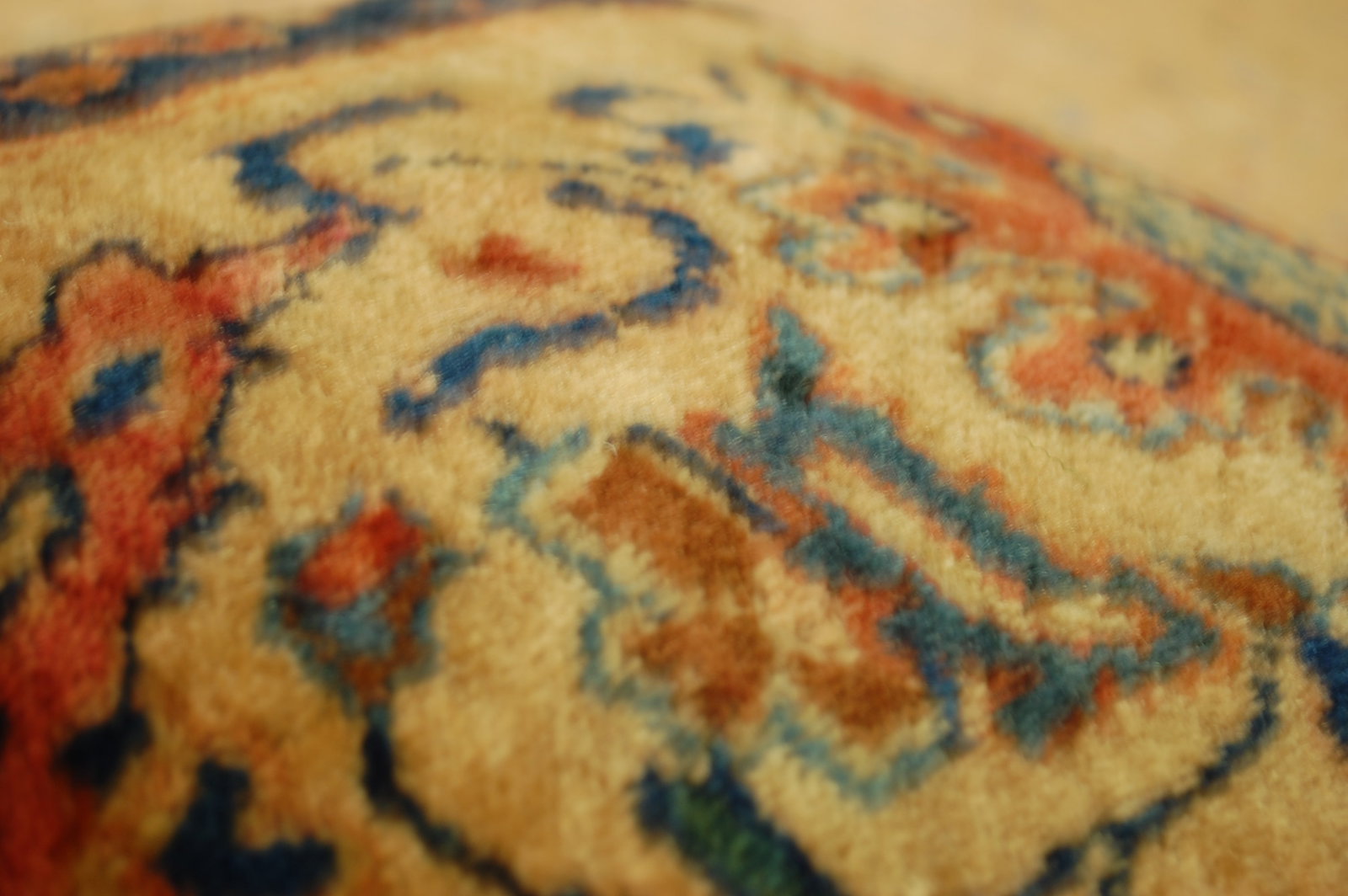 Hand-Made antique rug Pillow Cushion Rug 1'2" x 1' 8" - 6