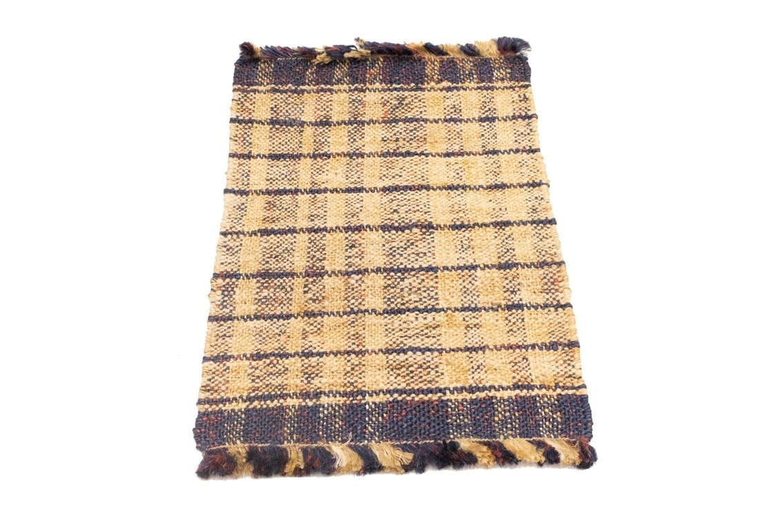 Flat-Weave Wool Jute 2X3 Sumak Modern Rug - 3
