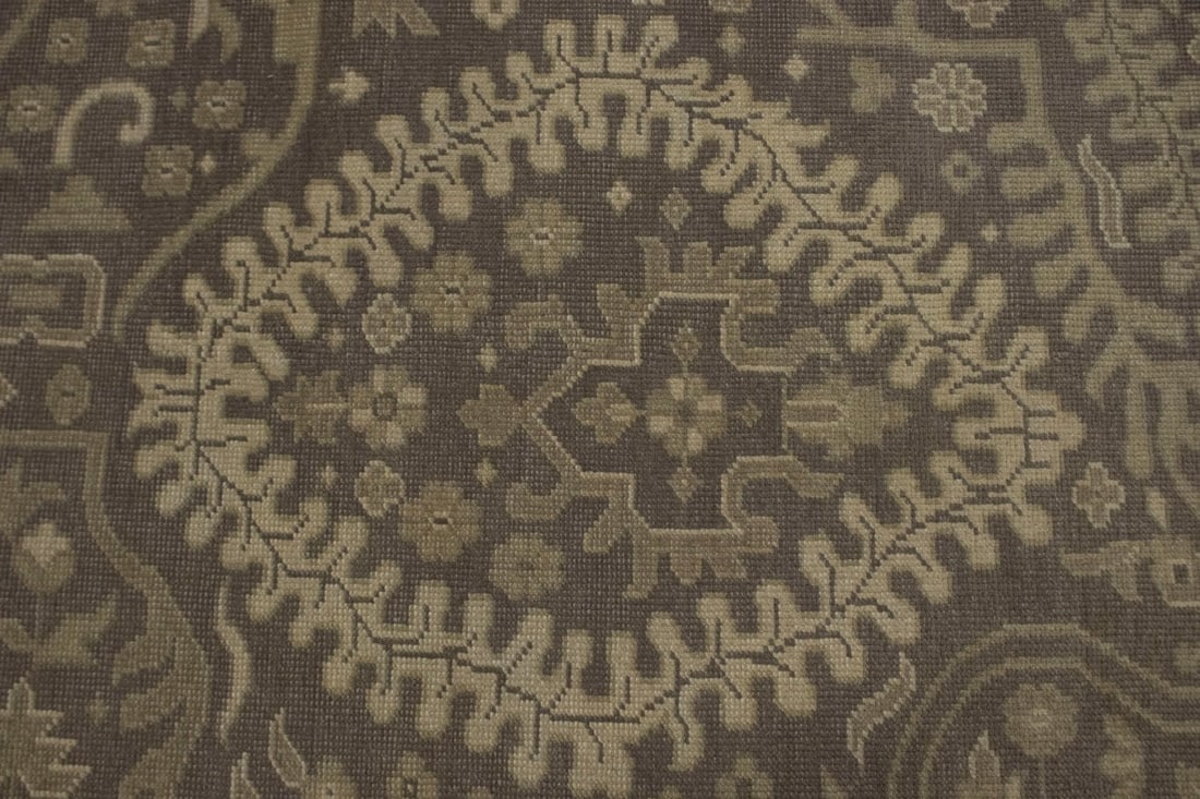 Warm Stone Floral 9X13 Transitional Oriental Rug - 6