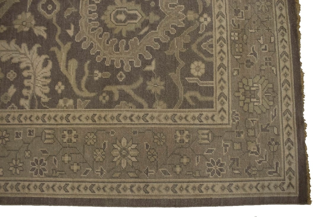 Warm Stone Floral 9X13 Transitional Oriental Rug - 8