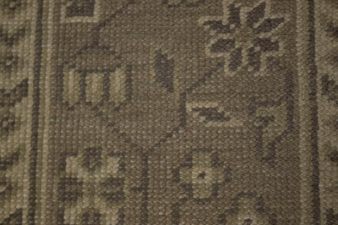 Warm Stone Floral 9X13 Transitional Oriental Rug - 9