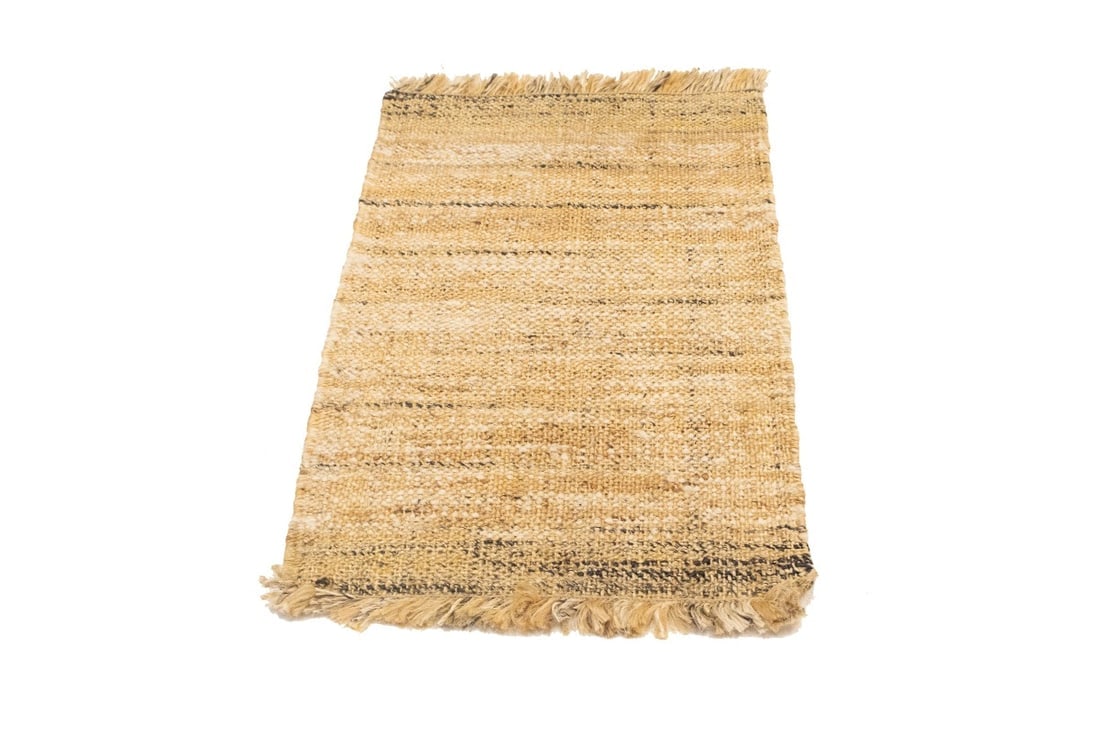 Flat-Weave Wool Jute 2X3 Sumak Modern Rug - 3