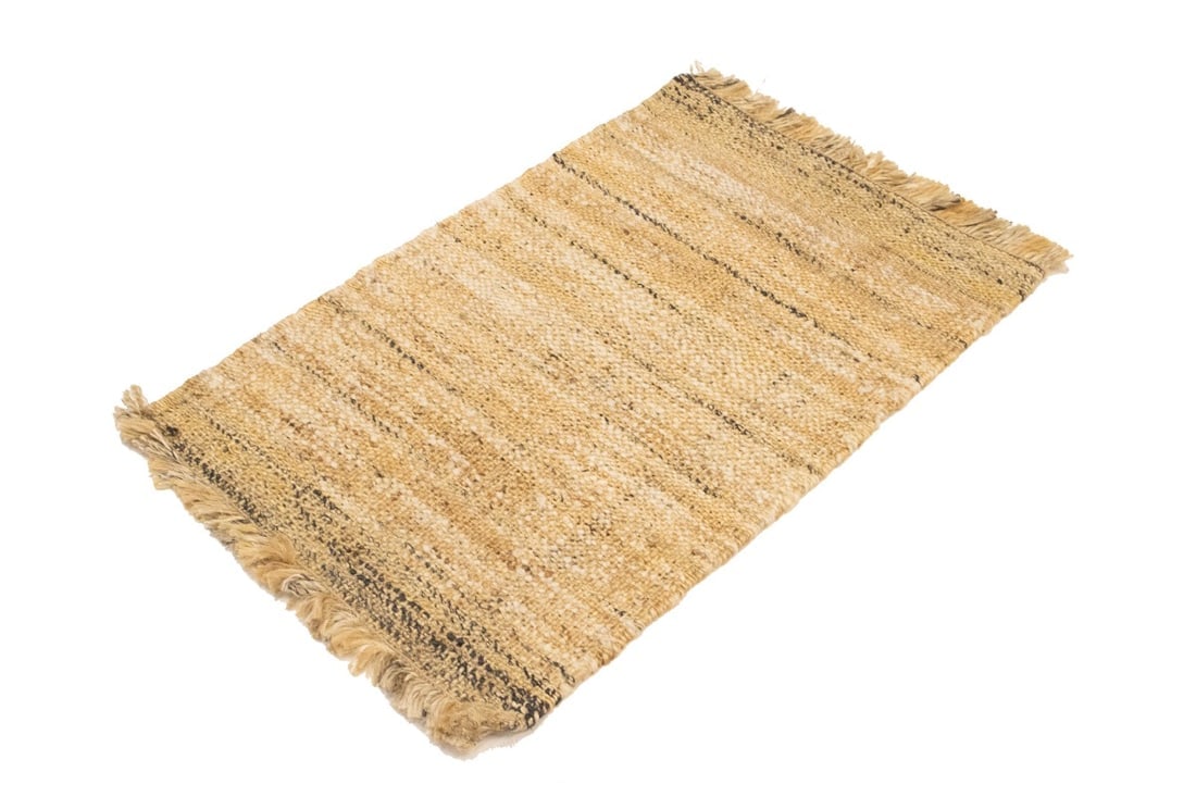 Flat-Weave Wool Jute 2X3 Sumak Modern Rug - 4