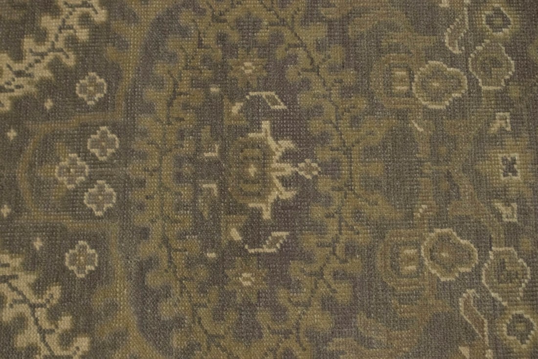 Brown Floral 5'6X8'9 Transitional Oriental Rug - 7