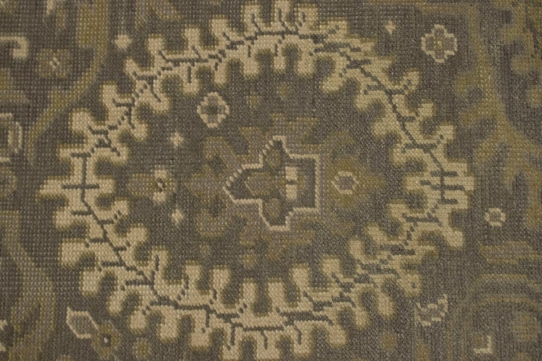 Brown Floral 5'6X8'9 Transitional Oriental Rug - 8