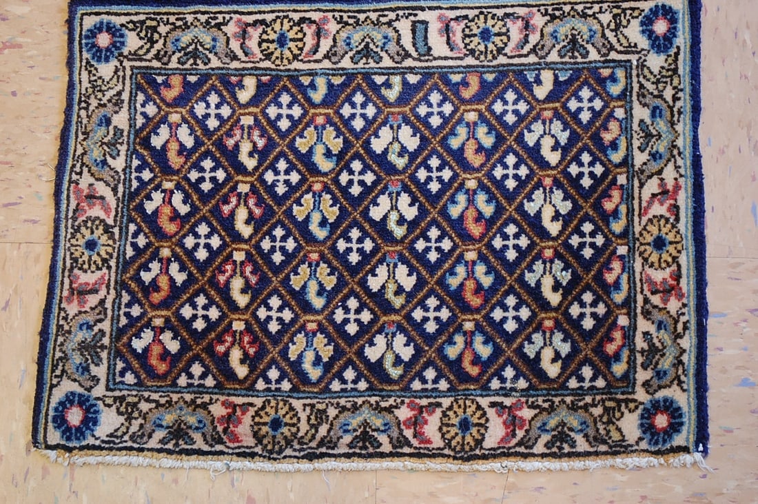 Persian SARUK RUG 1' 7" x 2' 8" - 2