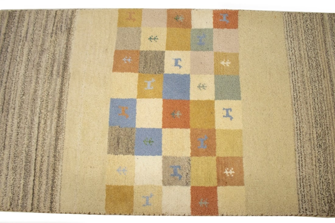 Multicolored Tribal 3X7 Indo-Gabbeh Oriental Runner Rug - 6