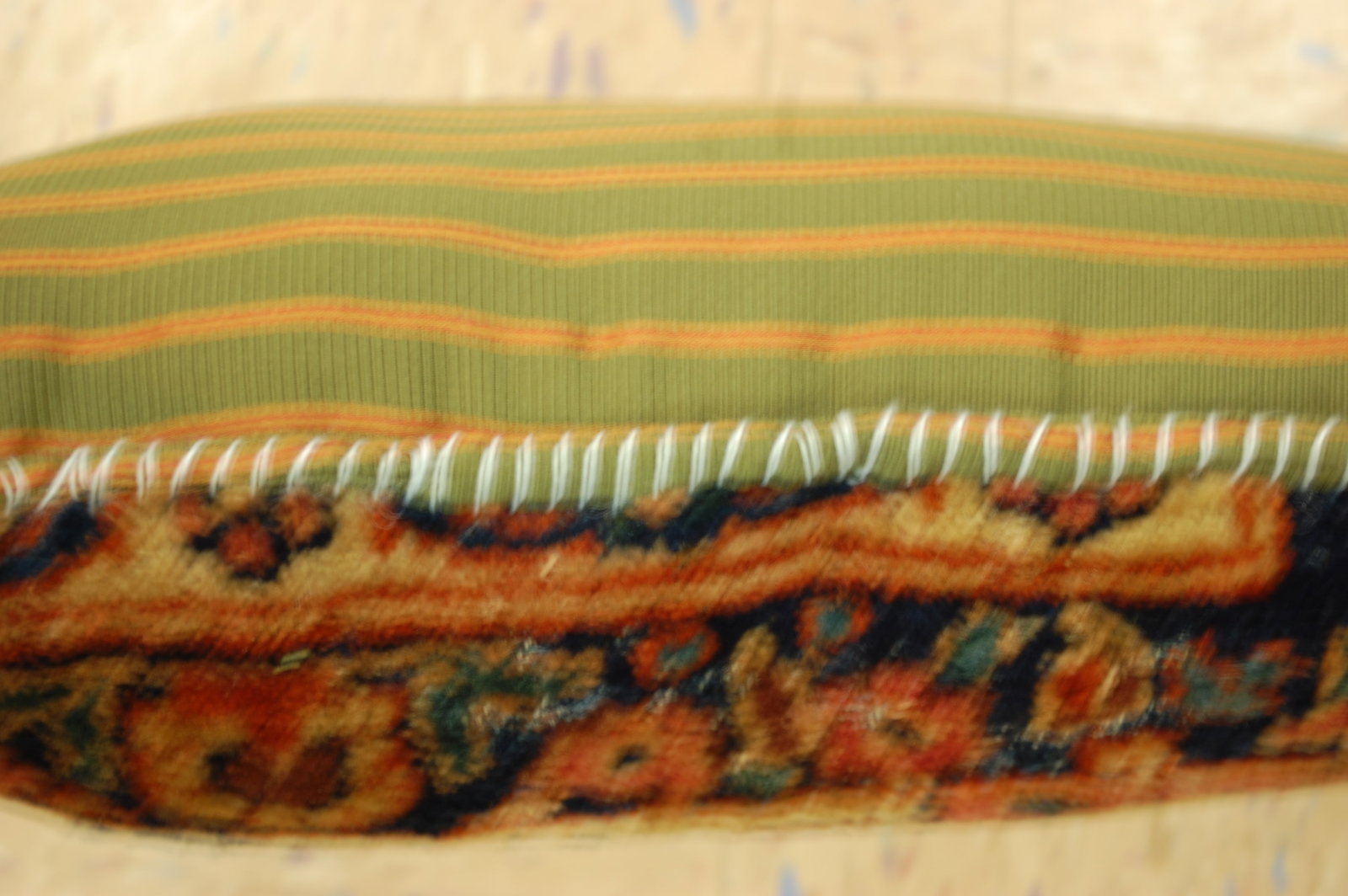 Hand-Made antique rug Pillow Cushion Rug 1'2" x 1' 8" - 5