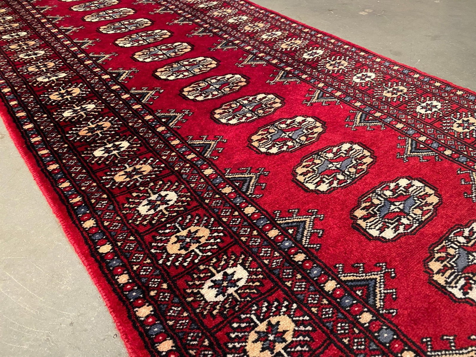 Authentic Bokhars Runner 2'.7" X 11' - 8