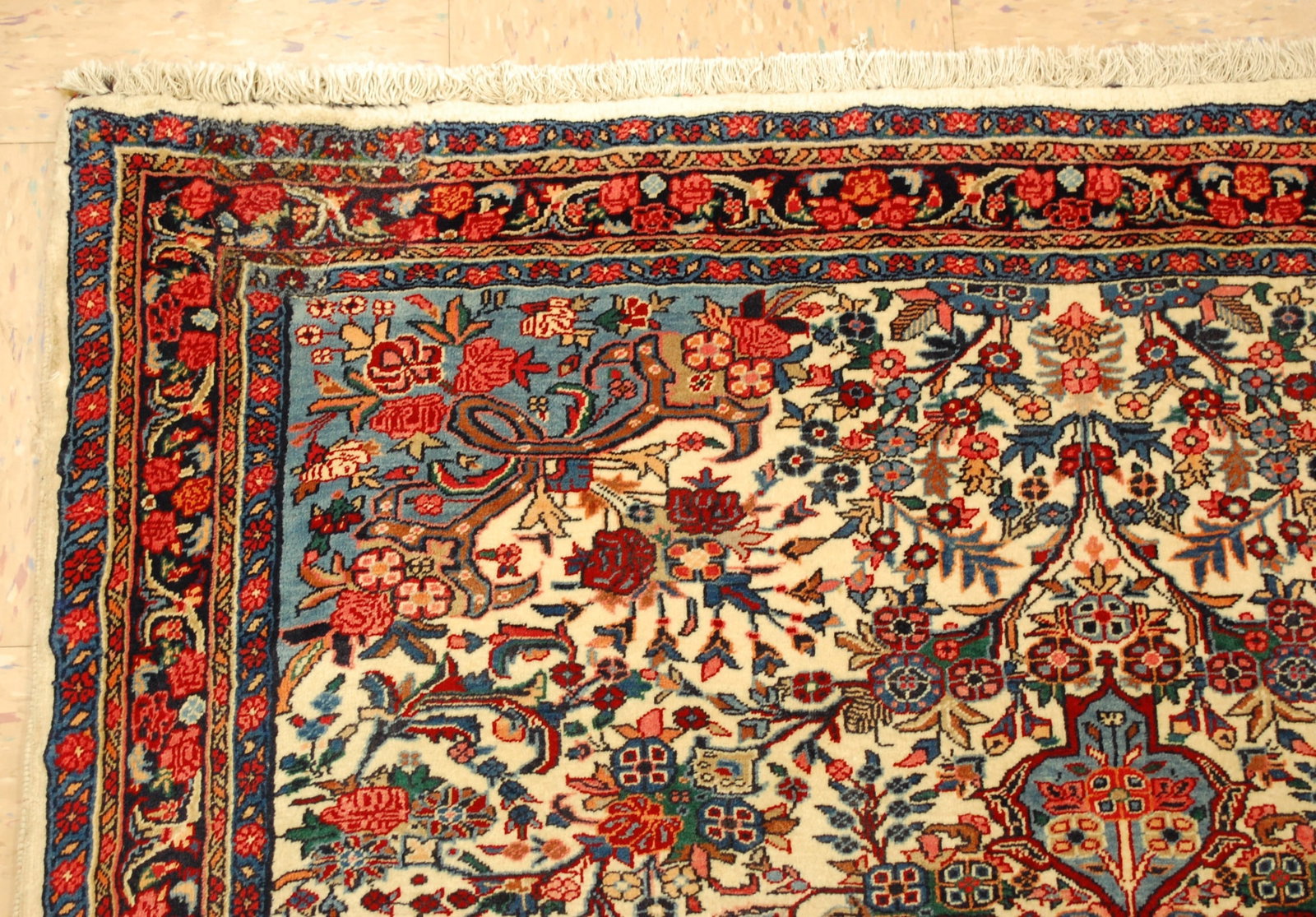 PERSIAN-BIJAR RUG 3'9" x 4'10" - 4