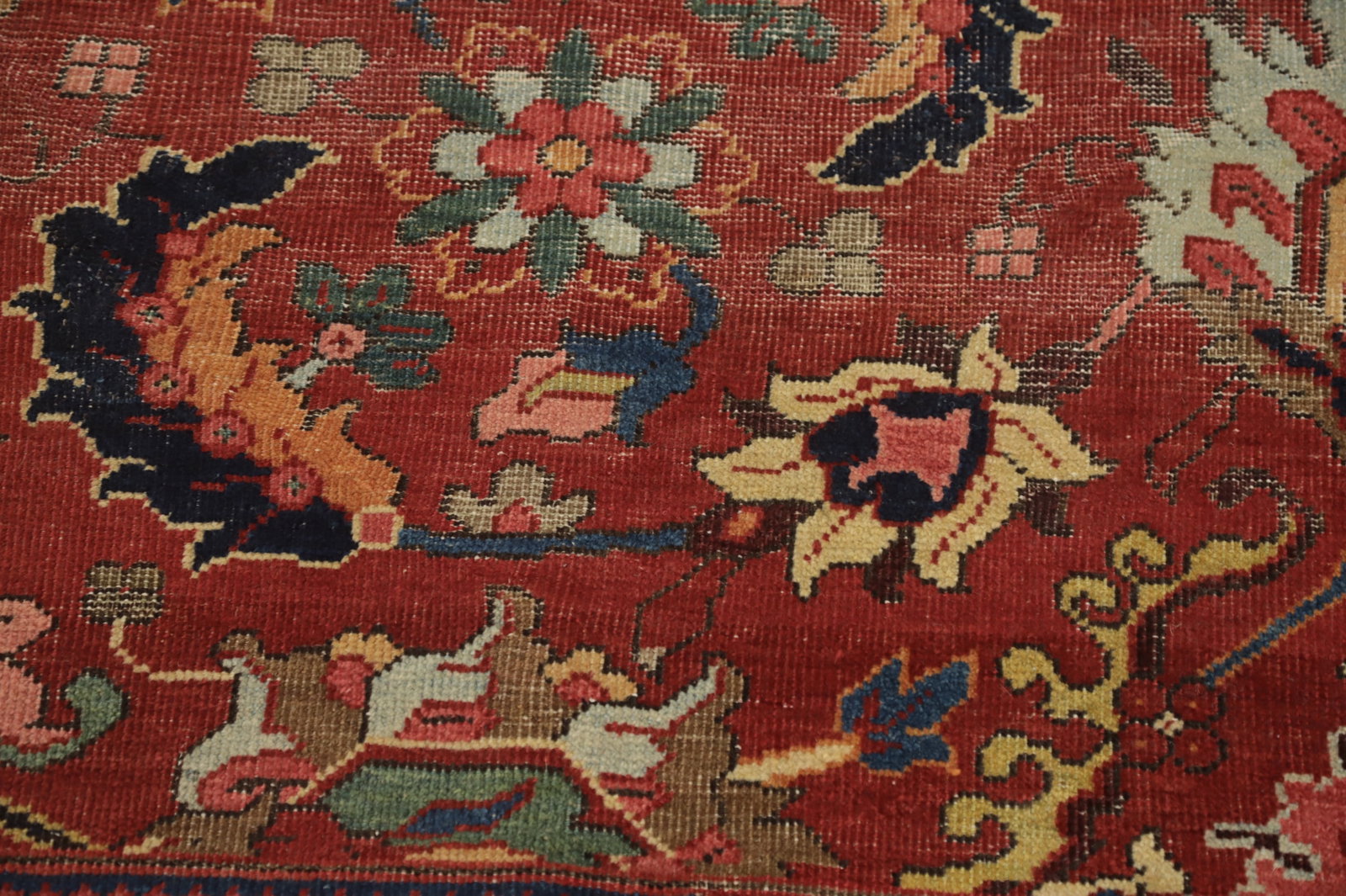 Pre-1900 Vegetable Dye Sultanabad Ziegler Persian Rug 10x13 - 8