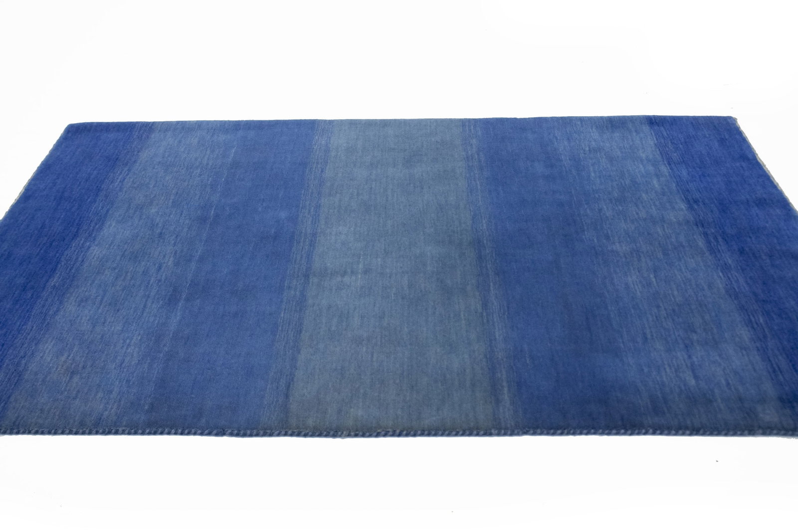 Blue Stripes Tribal 4X6 Gabbeh Persian Rug - 5
