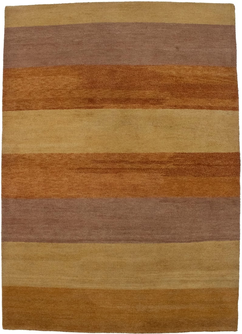 Multicolored Tribal 6X8 Indo-Gabbeh Oriental Rug: Title:Multicolored Tribal 6X8 Indo-Gabbeh Oriental Rug Description :Hand Knotted 6X8 multicolor oriental rug made with vegetable dyes (fine wool pile and cotton foundation), superior knot count, and