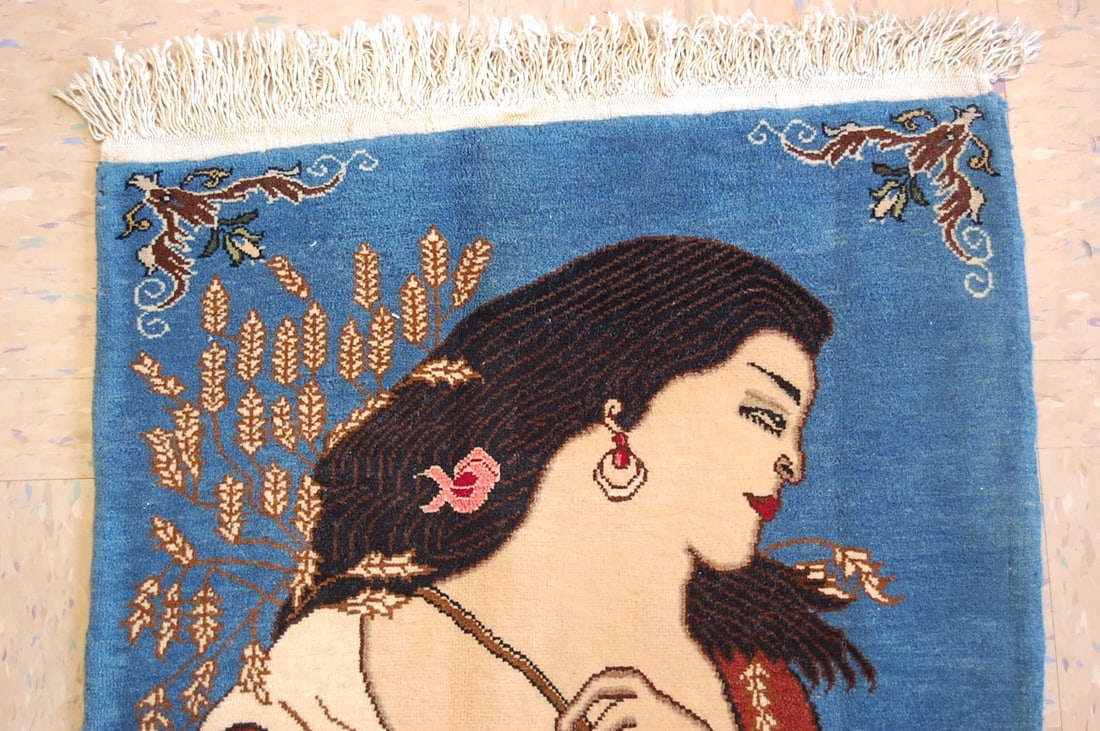 Persian TABRIZ RUG 1'8"X2'2" - 3