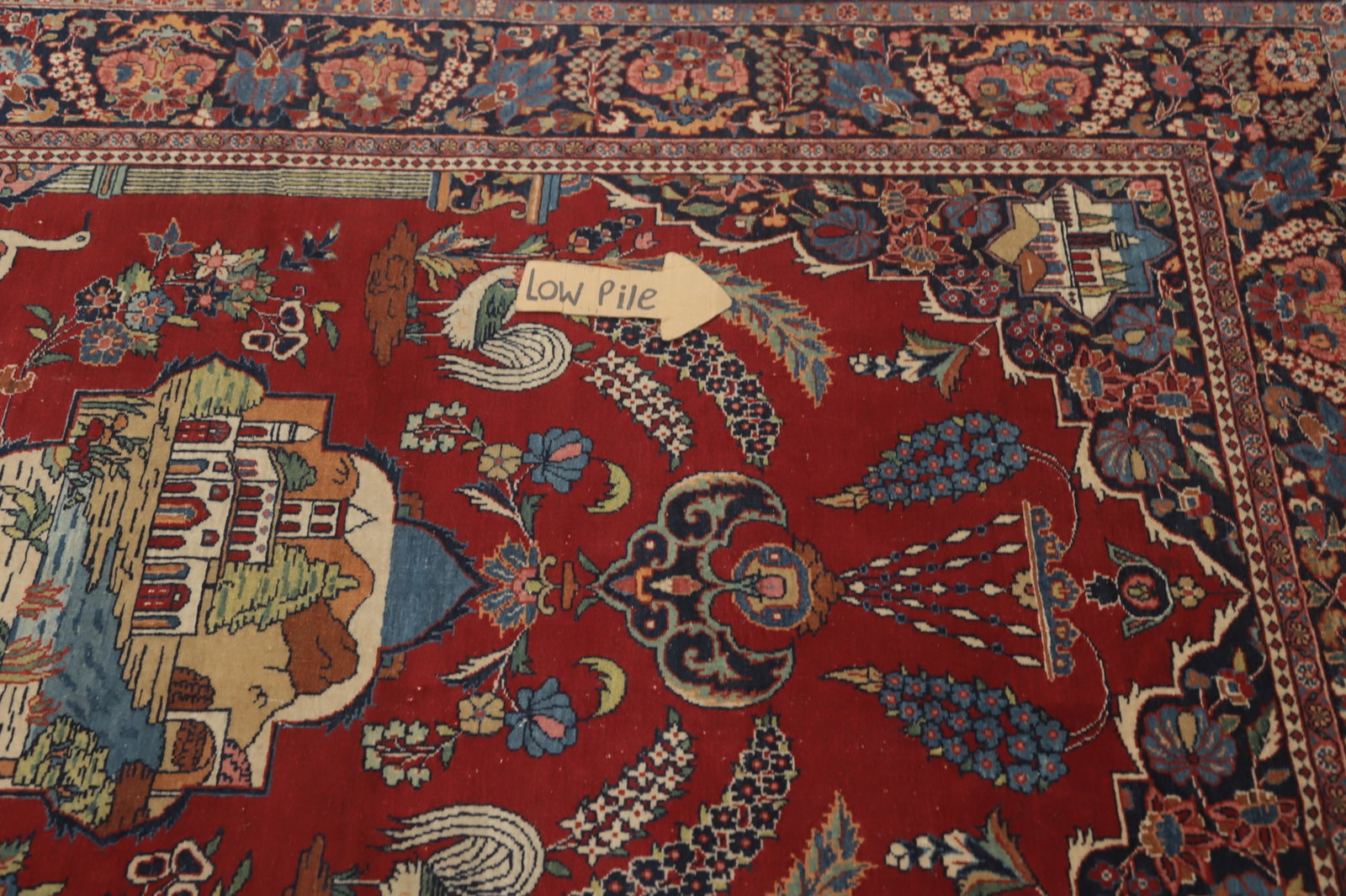 Vegetable Dye Kashan Dabir Persian Rug 5x7 - 12