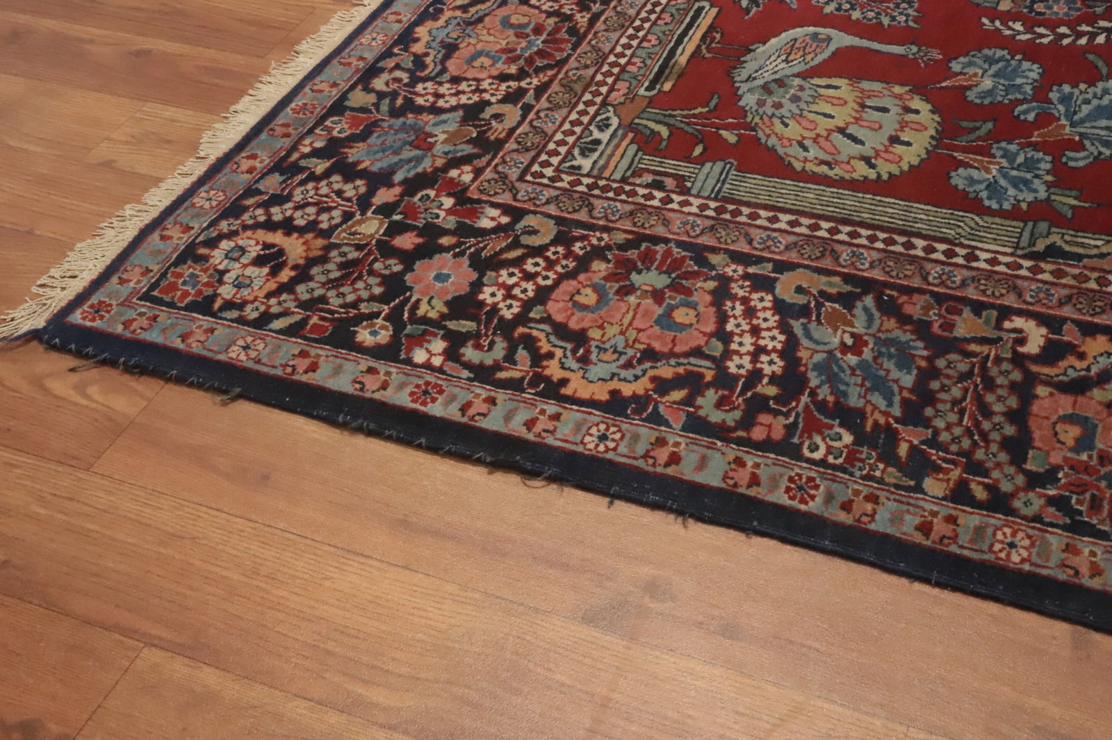 Vegetable Dye Kashan Dabir Persian Rug 5x7 - 15