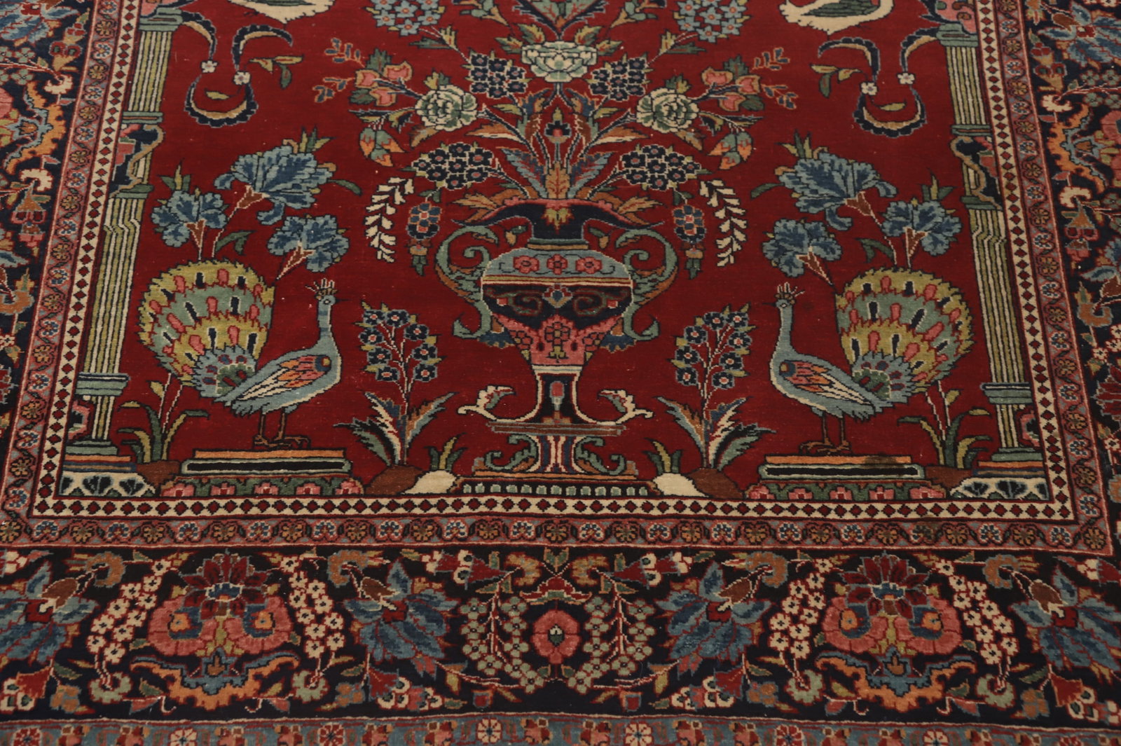 Vegetable Dye Kashan Dabir Persian Rug 5x7 - 6