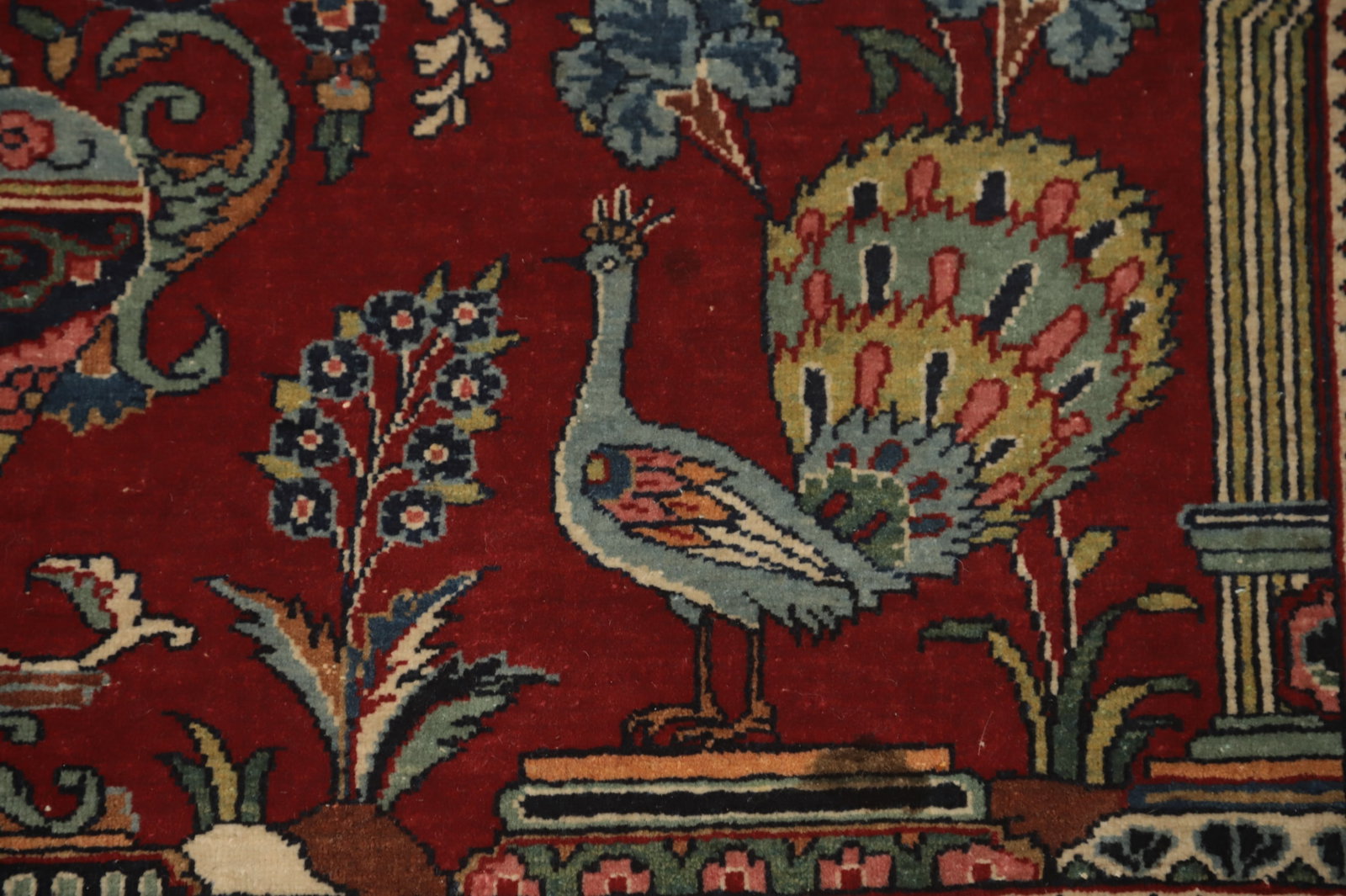 Vegetable Dye Kashan Dabir Persian Rug 5x7 - 9