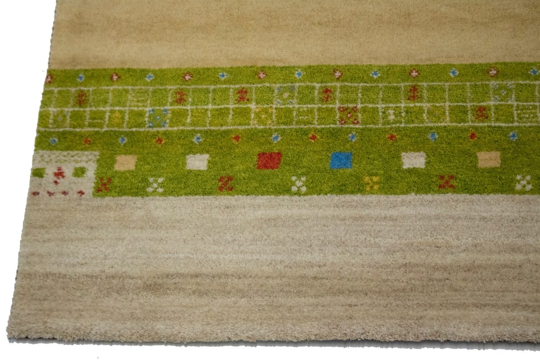 Multicolored Tribal 5X8 Indo-Gabbeh Oriental Rug - 5
