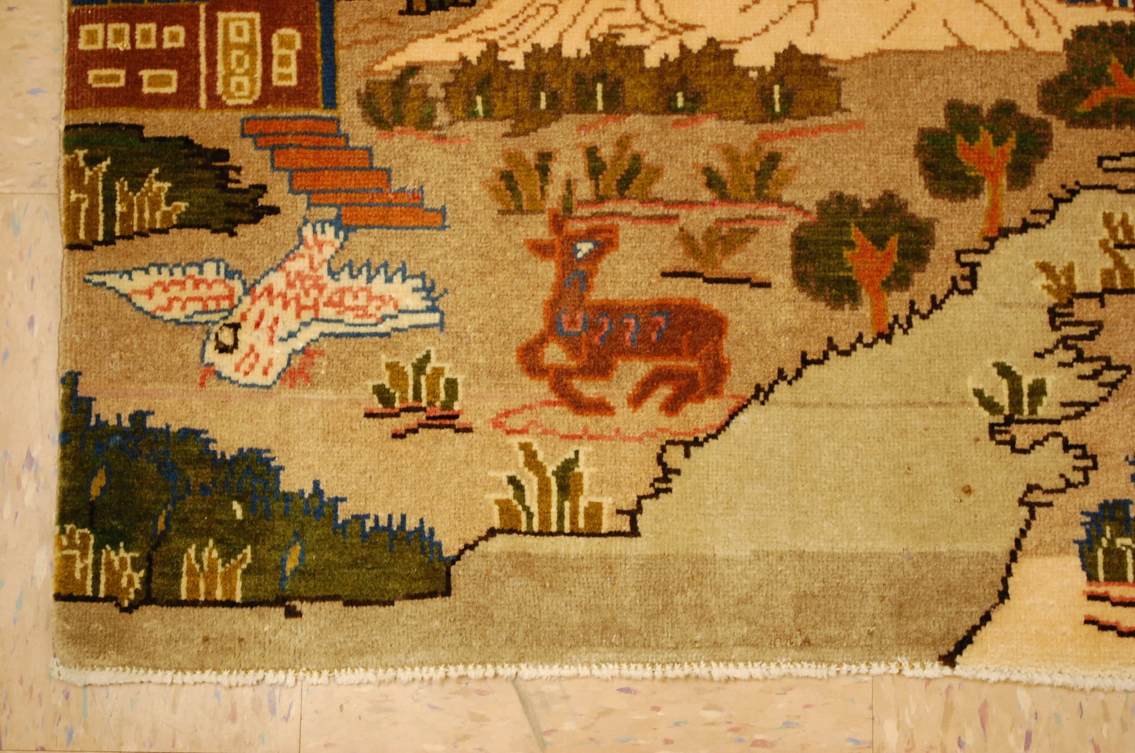 Persian KESHAN RUG 1'10"x3' - 2