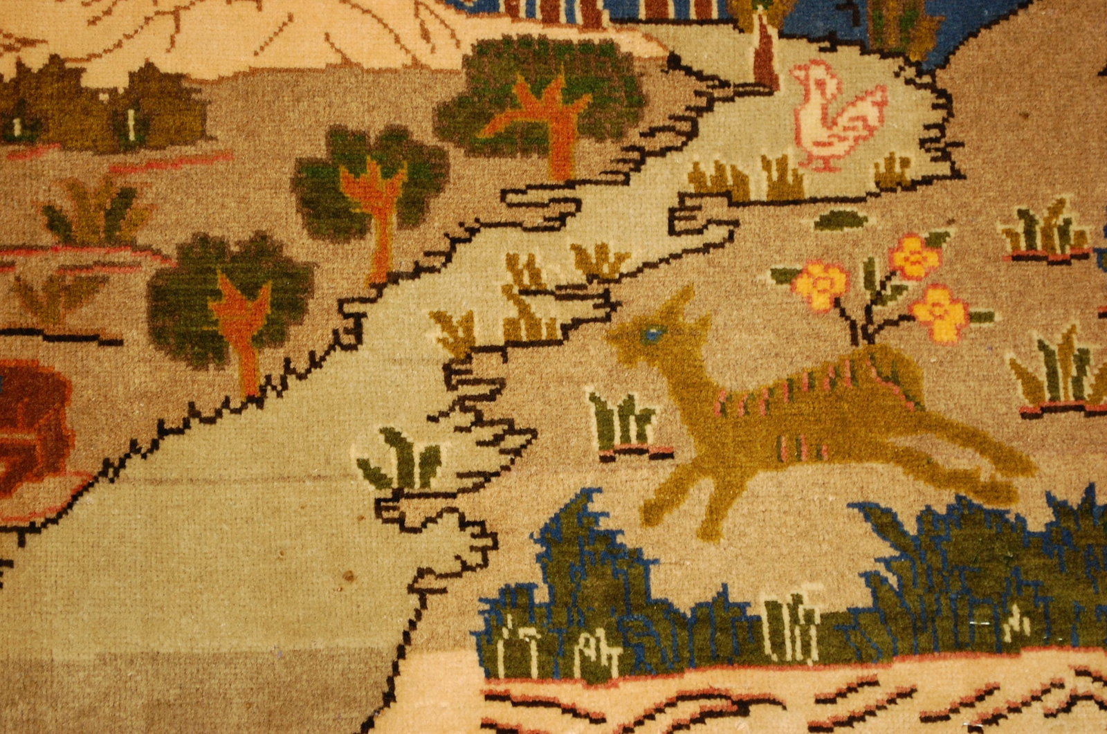 Persian KESHAN RUG 1'10"x3' - 5