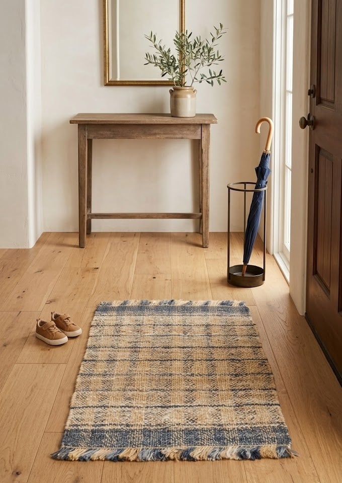 Flat-Weave Wool Jute 2X3 Sumak Modern Rug - 2