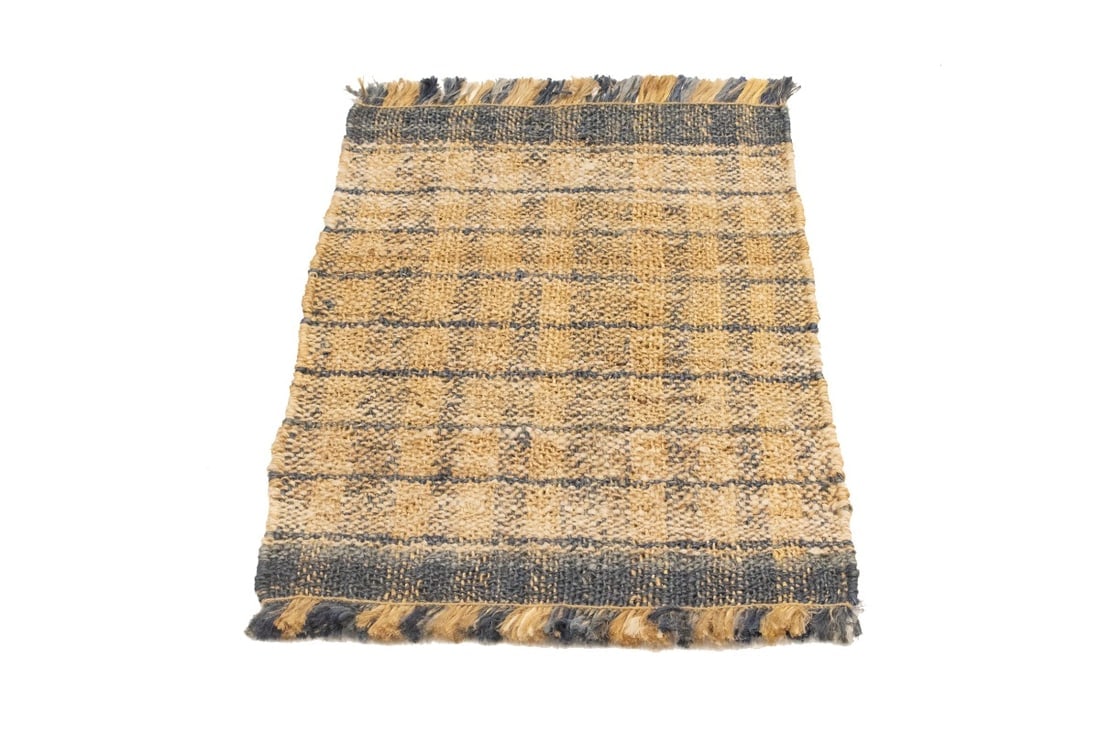Flat-Weave Wool Jute 2X3 Sumak Modern Rug - 3