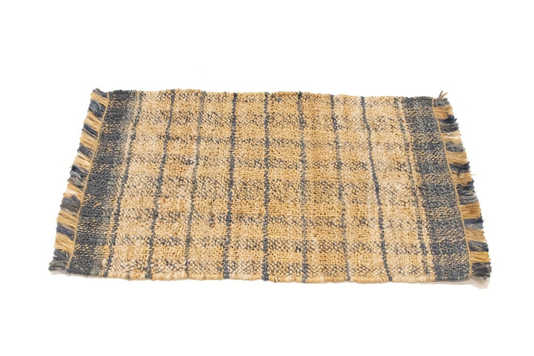 Flat-Weave Wool Jute 2X3 Sumak Modern Rug - 5