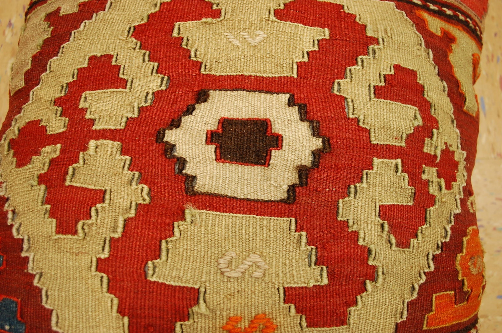 Hand-Made Pillow Cushion Rug 1'6" x 1' 8" - 2