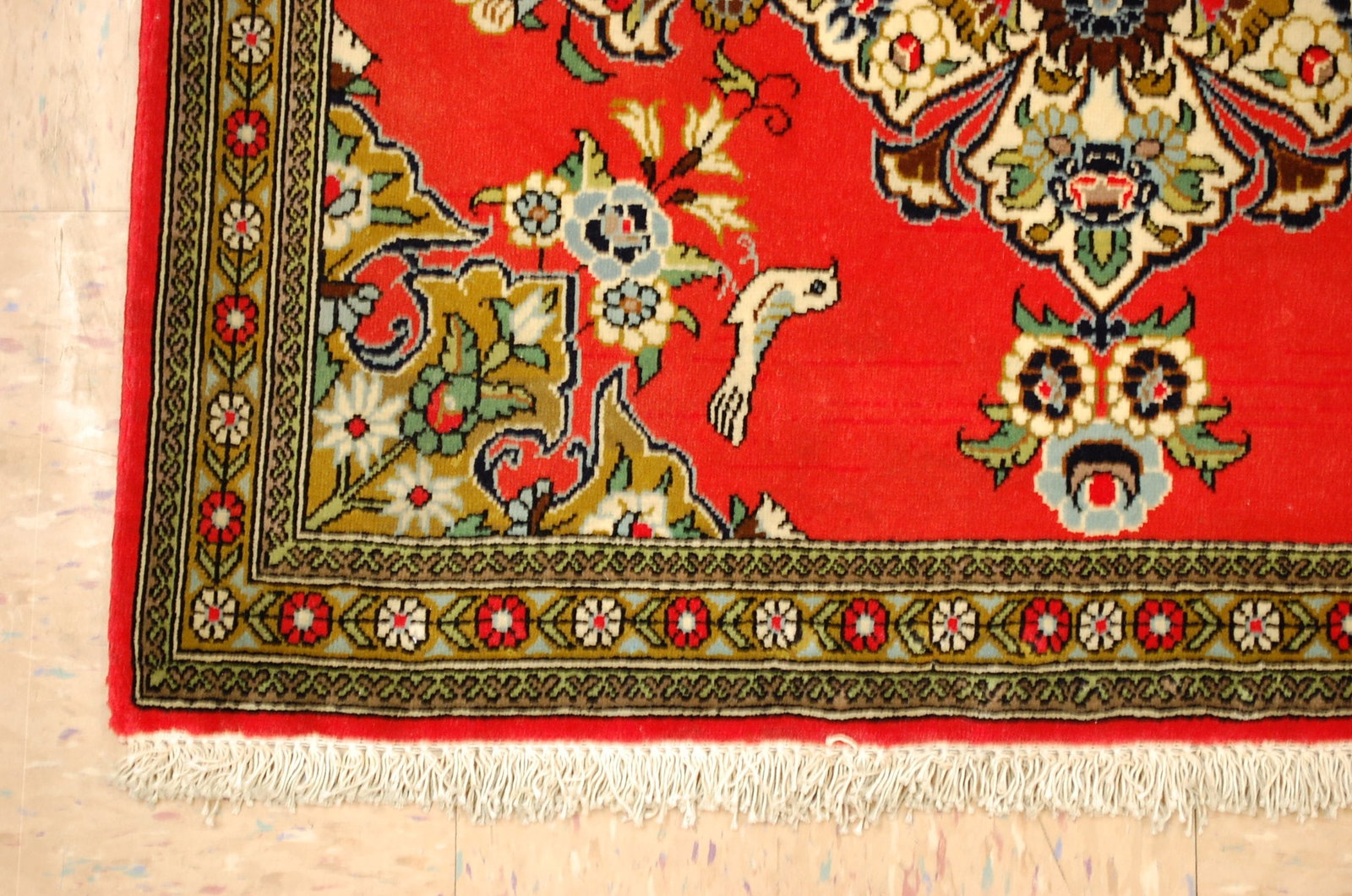 Persian KASHAN RUG 2'1" X 2'9" - 2