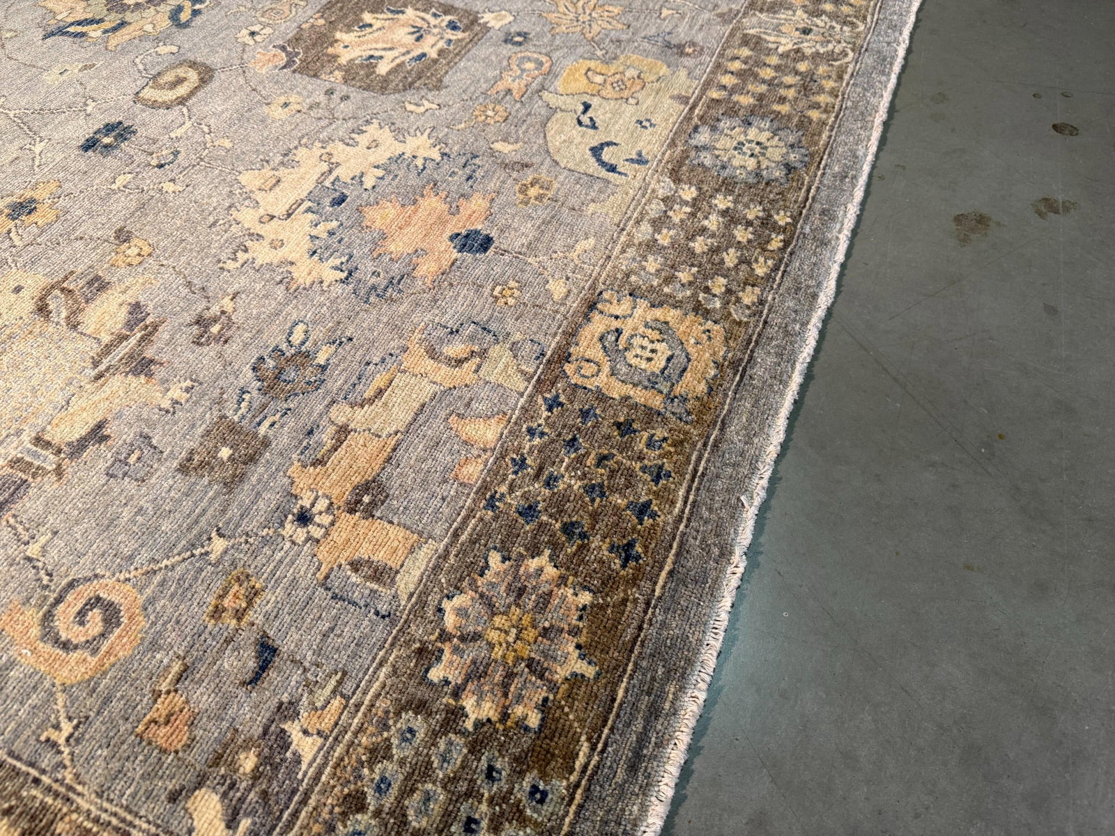 Exquisite Fine Oushak Design Rug 9.1x11.7 - 10
