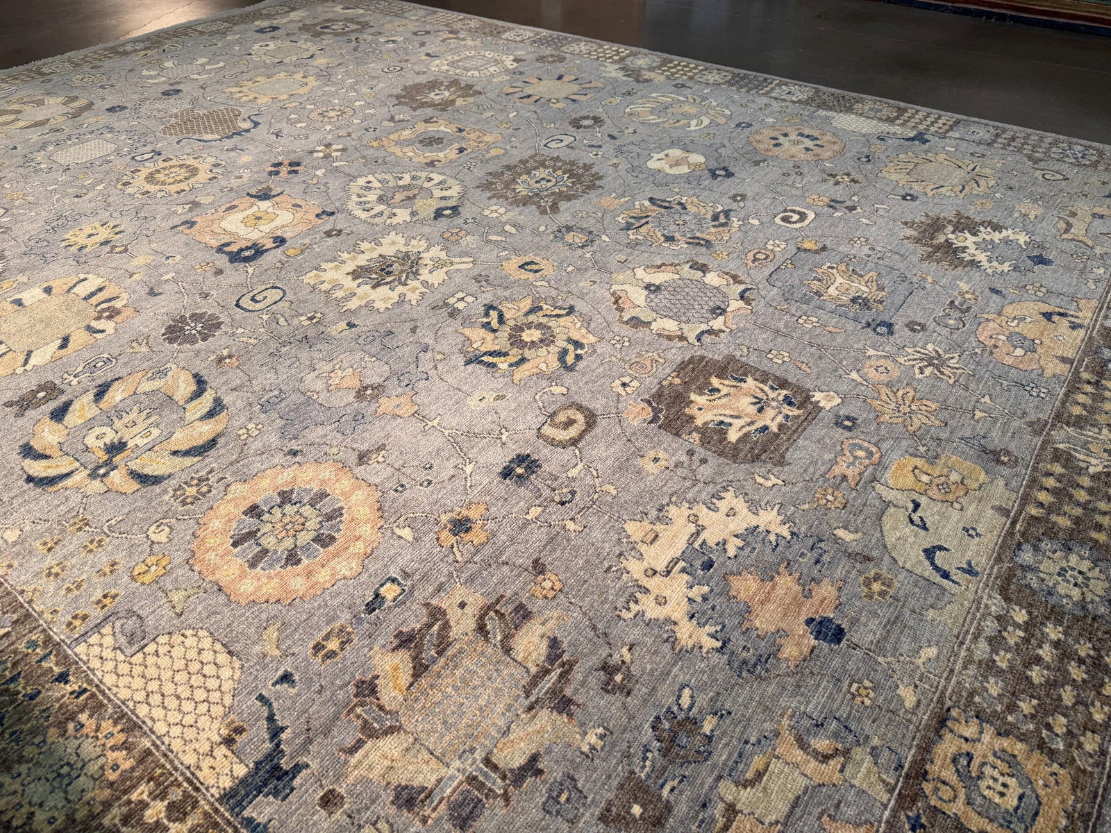 Exquisite Fine Oushak Design Rug 9.1x11.7 - 11