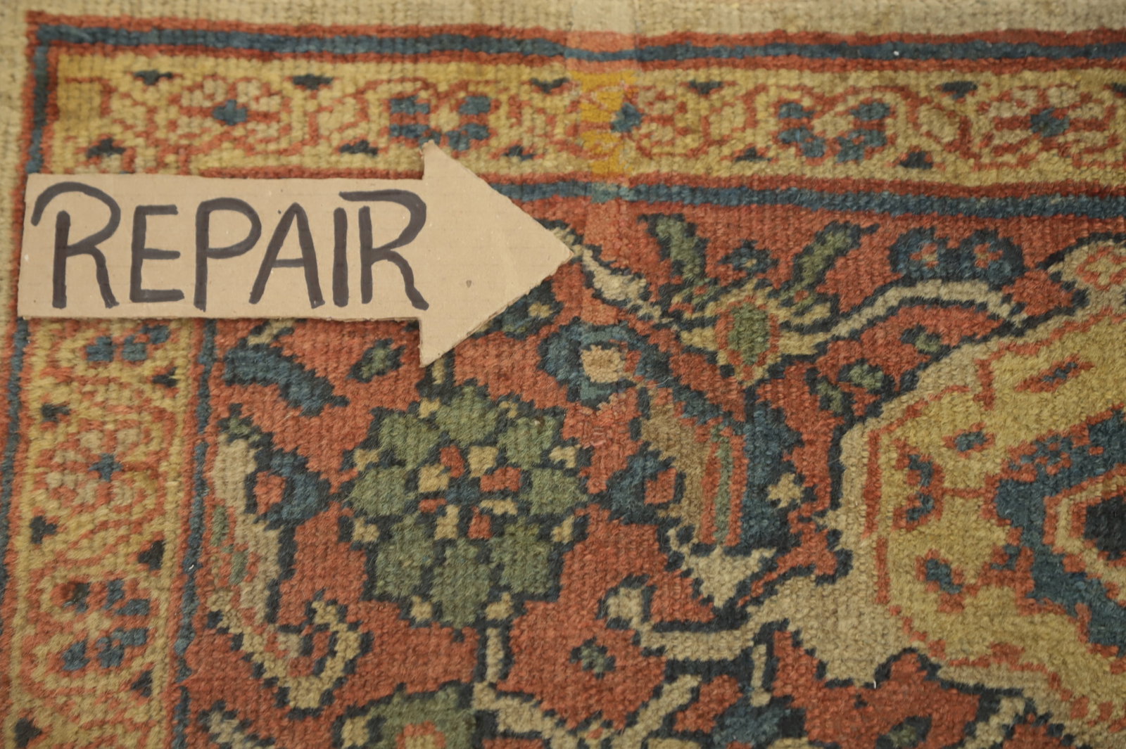 Pre-1900 Masterpiece Sultanabad Vegetable Dye Large Rug 11x12 - 13